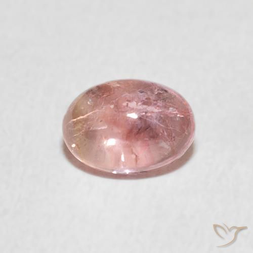 0.99ct Натуральный Светло-розовый Турмалин, Овал, Прозрачный