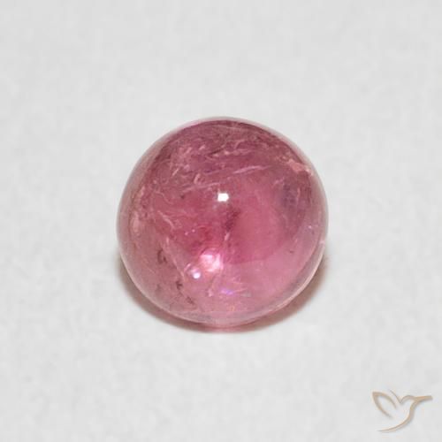 0.63ct Натуральный Ярко-розовый Турмалин, Круглый, Прозрачный