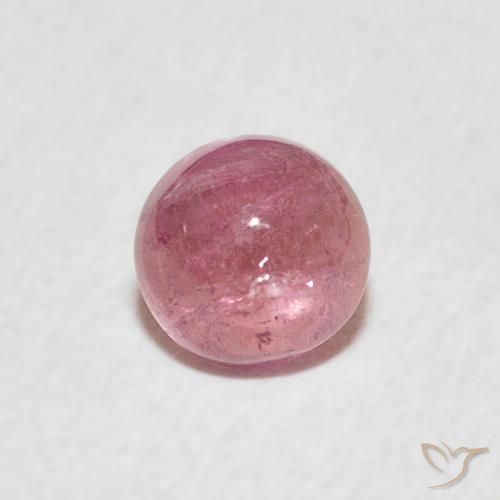 0.64ct Натуральный Пурпурный розовый Турмалин, Круглый, Прозрачный