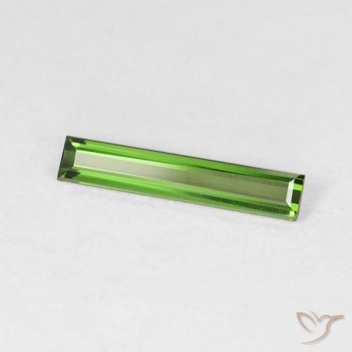 0.72ct Натуральный Темно-зеленый Турмалин, Огранка Багет, Чистота VVS
