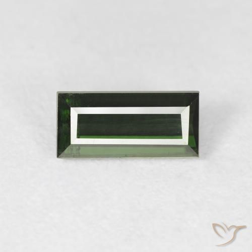 1.01ct Натуральный Травянисто-зелёный Турмалин, Огранка Багет, Чистота VS