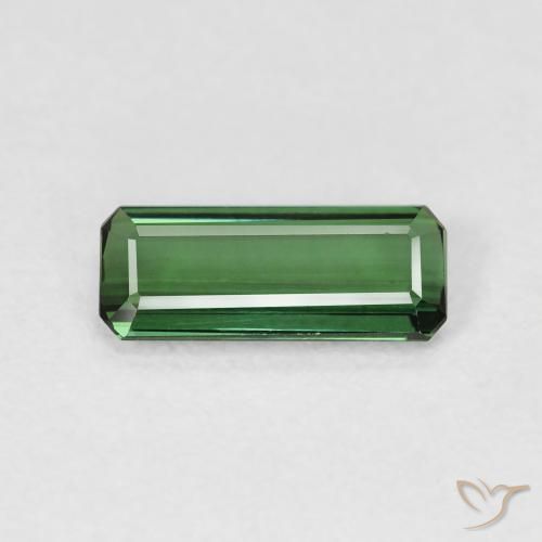 0.81ct Натуральный Зеленый Турмалин, Изумрудная огранка, Чистота VS