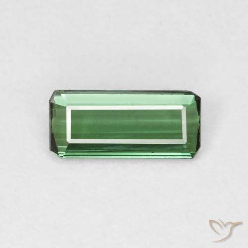 1.00ct Натуральный Зеленый Турмалин, Изумрудная огранка, Чистота VS