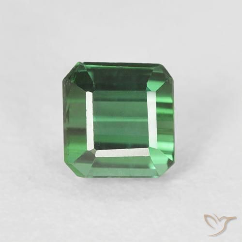 0.57ct Натуральный Зеленый Турмалин, Изумрудная огранка, Чистота VS