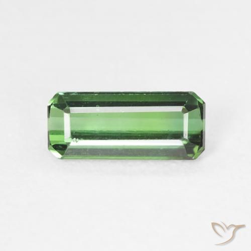 0.79ct Натуральный Зеленый Турмалин, Изумрудная огранка, VVS-VS