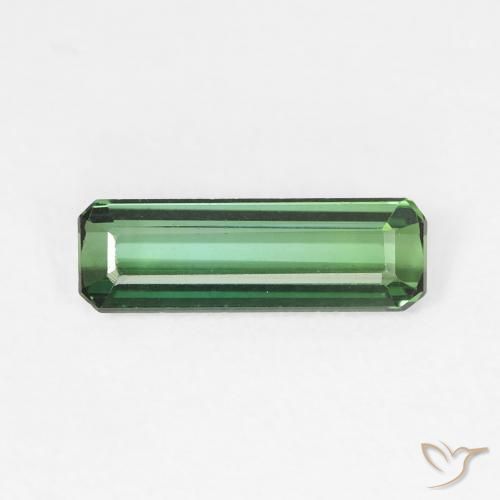 0.97ct Натуральный Светло-зеленый Турмалин, Изумрудная огранка, VVS-VS