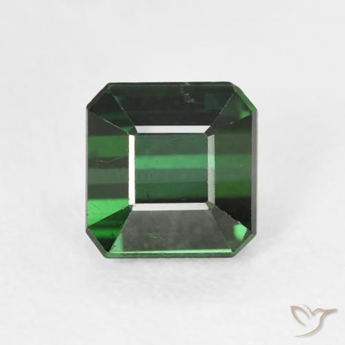 1.72ct Натуральный Травянисто-зелёный Турмалин, Изумрудная огранка, Чистота VS