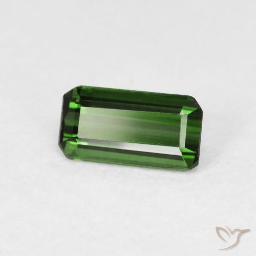 0.69 карата, натуральный Medium Dark-Green Турмалин, Октагон / Изумрудная Огранка, VVS-VS