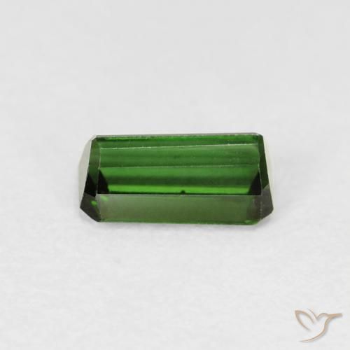 0.69 карата, натуральный Medium Dark-Green Турмалин, Октагон / Изумрудная Огранка, VVS-VS