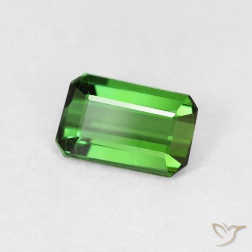 0.56 карата, натуральный Medium Dark-Green Турмалин, Октагон / Изумрудная Огранка, VVS-VS