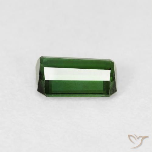 0.56 карата, натуральный Medium Dark-Green Турмалин, Октагон / Изумрудная Огранка, VVS-VS