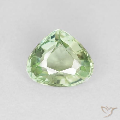 0.94ct Натуральный Очень светлый шалфейный зеленый Турмалин, Триллион, Чистота VS