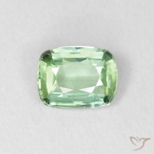 0.67ct Натуральный Светло-зеленый Турмалин, Подушка, Чистота VS