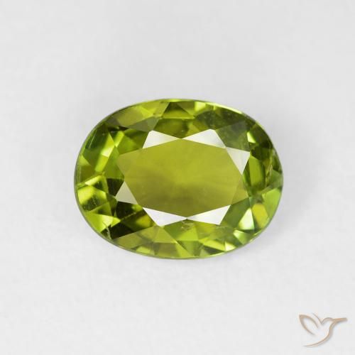 1.52ct Натуральный Темно-зеленый Турмалин, Овал, Чистота VS