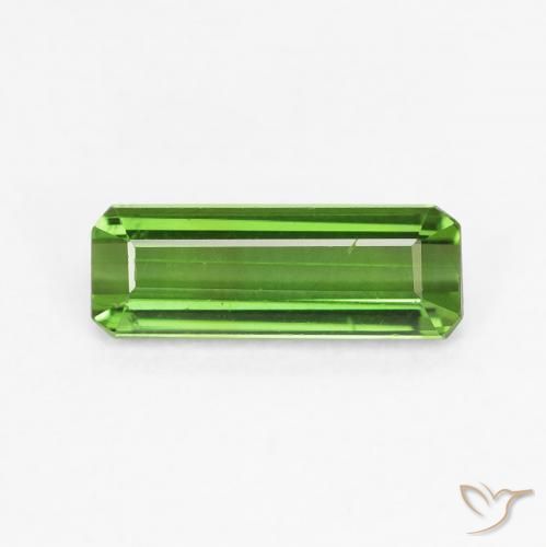 0.78ct Натуральный Темно-зеленый Турмалин, Изумрудная огранка, VVS-VS