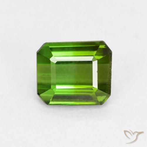 0.61ct Натуральный Темно-зеленый Турмалин, Изумрудная огранка, VVS-VS