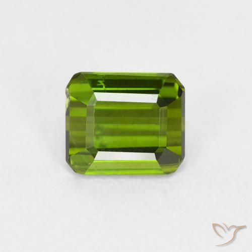 0.72ct Натуральный Водоросли зеленые Турмалин, Изумрудная огранка, VVS-VS