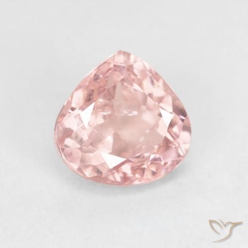 1.43ct Натуральный Светло-розовый Турмалин, Форма груши, Чистота VS