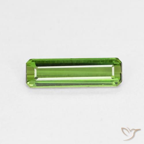 0.80ct Натуральный Темно-зеленый Турмалин, Изумрудная огранка, Чистота VVS