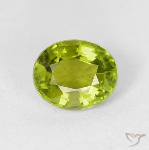 1.48ct Натуральный Средний зеленый Турмалин, Овал, Чистота VS