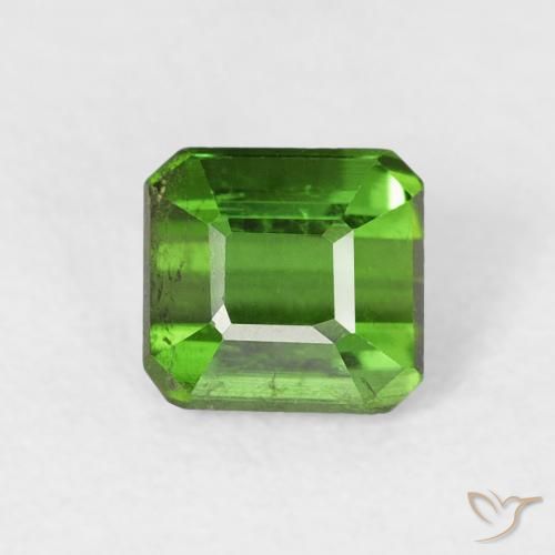0.65ct Натуральный Зеленый Турмалин, Изумрудная огранка, Чистота VS