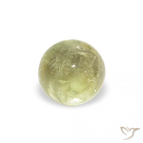 0.63ct Натуральный Бледно-салатовый Турмалин, Круглый, Прозрачный