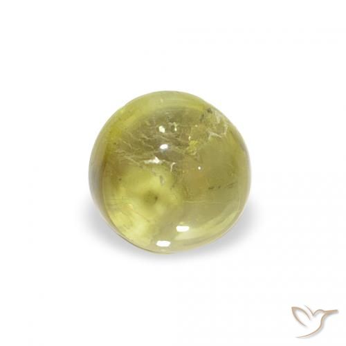 0.56ct Натуральный Теплый зеленый Турмалин, Круглый, Прозрачный