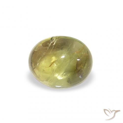 0.76ct Натуральный Теплый зеленый Турмалин, Овал, Прозрачный