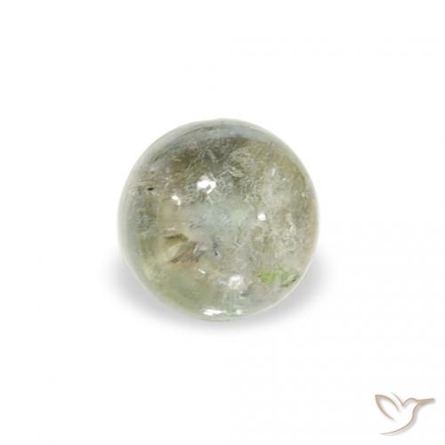 0.60ct Натуральный Теплый зеленый Турмалин, Круглый, Прозрачный