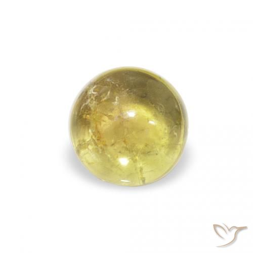 0.63ct Натуральный Medium Light-Yellow Турмалин, Круглый, Прозрачный