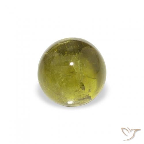 0.76ct Натуральный Средний зеленый Турмалин, Круглый, Прозрачный