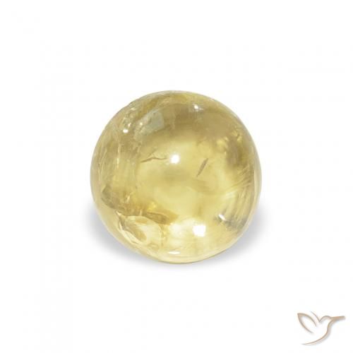 0.71ct Натуральный Светло-желтый Турмалин, Круглый, Прозрачный
