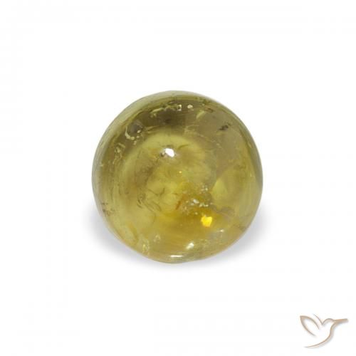 0.67ct Натуральный Землисто-зеленый Турмалин, Круглый, Прозрачный