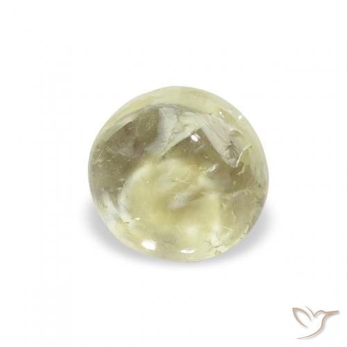 0.88 карата, натуральный Medium Light-Yellow Турмалин, Круглый, Прозрачный