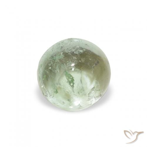 0.94ct Натуральный Средний зеленый Турмалин, Круглый, Прозрачный