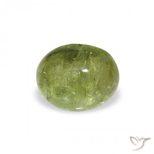 0.79ct Натуральный Средний зеленый Турмалин, Овал, Прозрачный