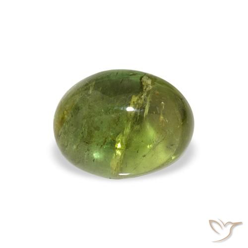 1.45ct Натуральный Средний зеленый Турмалин, Овал, Прозрачный