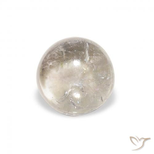 0.94ct Натуральный Светло-серый Турмалин, Круглый, Прозрачный