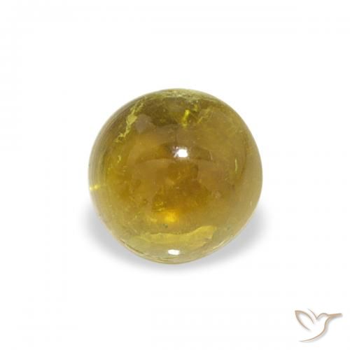 0.69ct Натуральный Желтовато-золотистый Турмалин, Круглый, Прозрачный
