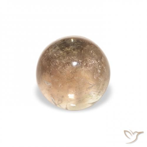 1.29ct Натуральный Оранжево-золотой Турмалин, Круглый, Прозрачный