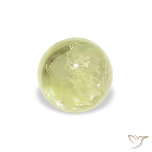 1.29ct Натуральный Светло-зеленый Турмалин, Круглый, Прозрачный