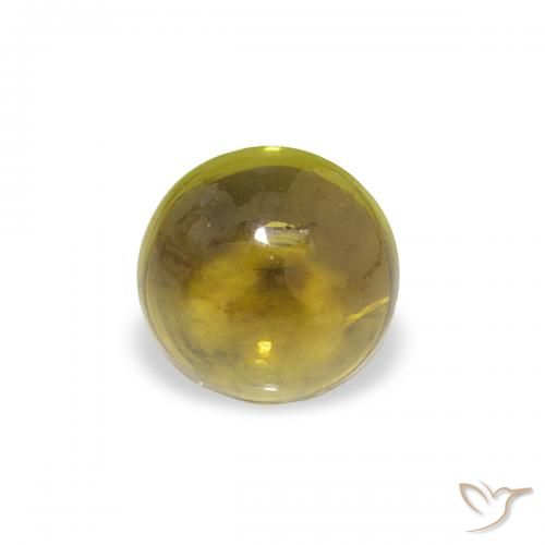 0.37ct Натуральный Землисто-зеленый Турмалин, Круглый, Прозрачный