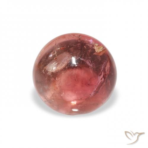 0.92ct Натуральный Индийский Красный Турмалин, Круглый, Прозрачный