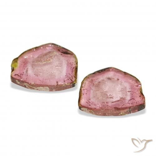 6.07 карата, натуральный Двуцветный Турмалин, причудливая, Прозрачный