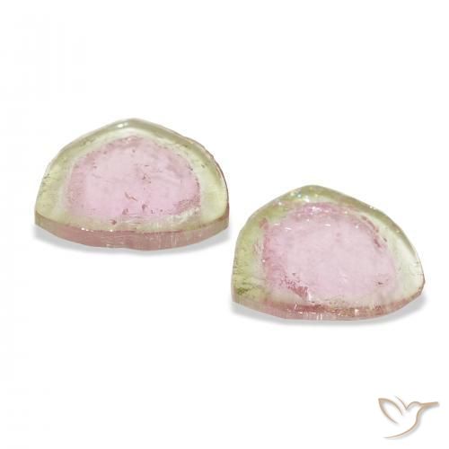 4.95 карата, натуральный Арбузный Турмалин, причудливая, Прозрачный