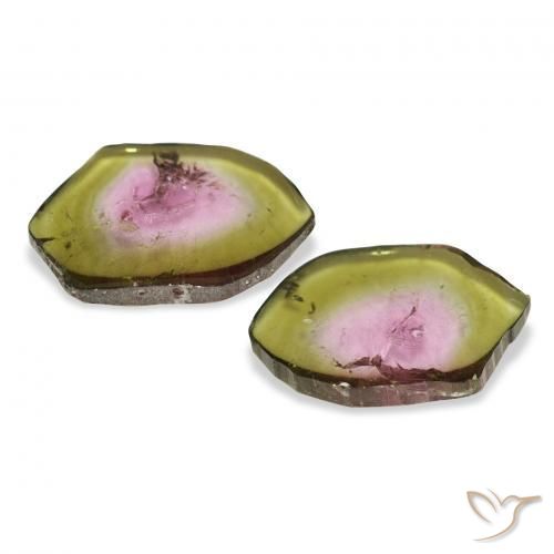 3.73 карата, натуральный Арбузный Турмалин, причудливая, Прозрачный