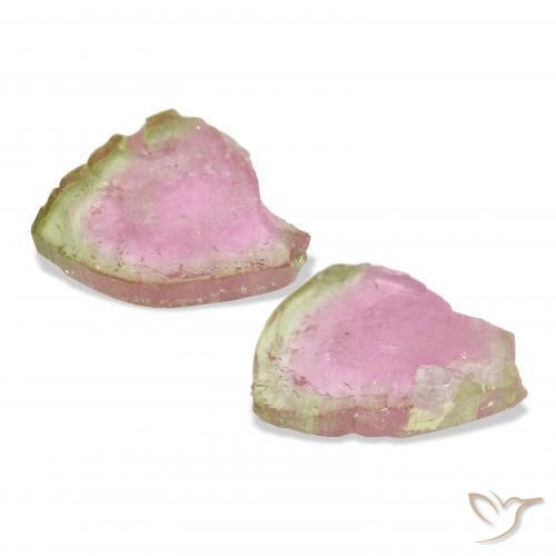 15.90 карата, натуральный Арбузный Турмалин, причудливая, Прозрачный