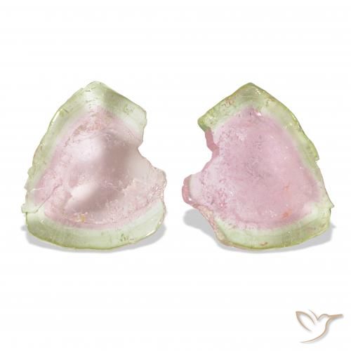 13.27 карата, натуральный Двуцветный Турмалин, причудливая, Прозрачный