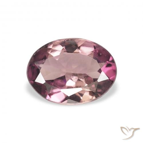 0.85 карата, натуральный Medium Dark-Purple Турмалин, Овал, Чистота VVS