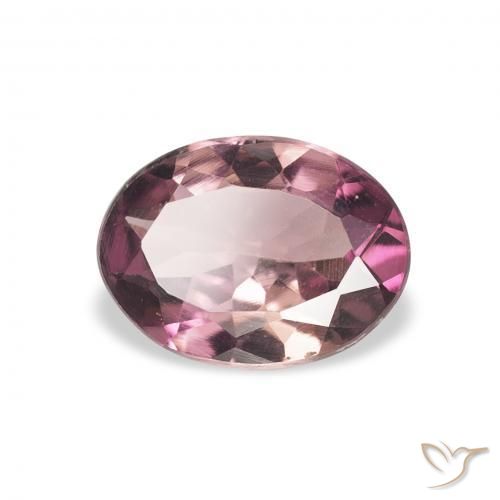 0.85 карата, натуральный Medium Dark-Purple Турмалин, Овал, Чистота VVS